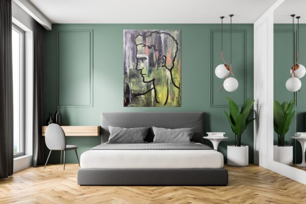 Figura – Bordeaux — 100 × 80 cm